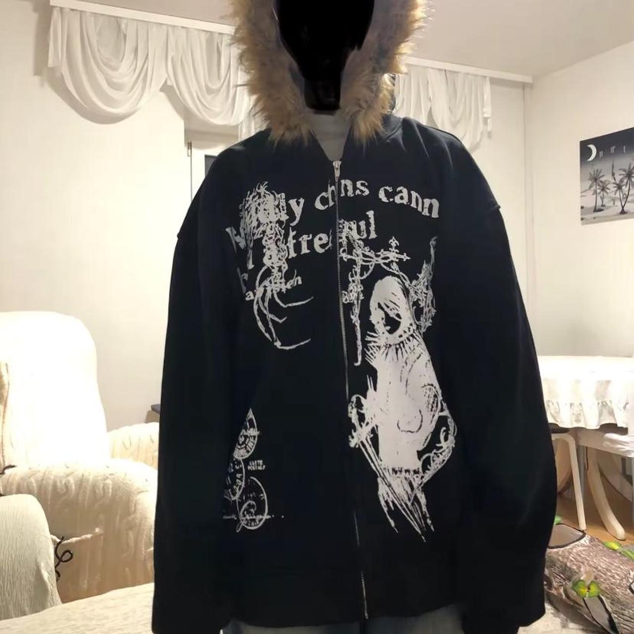 Y2k fur-jacket - Depop