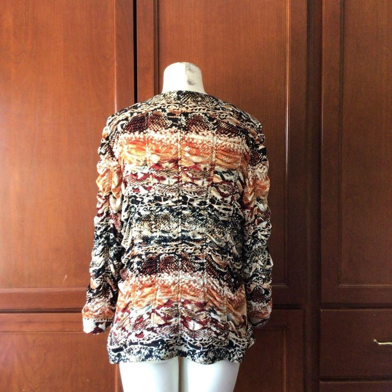 Chico's Women's Polyester Jacket - Orange/Orange … - image 3