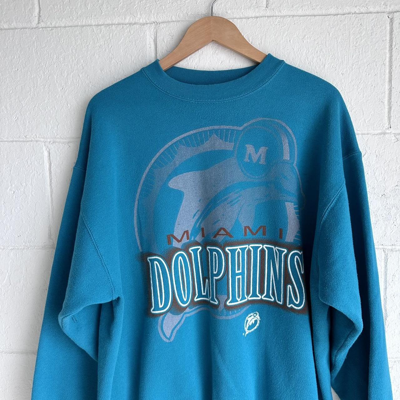 Nfl Miami Dolphins Vintage Crew Sweat in Teal