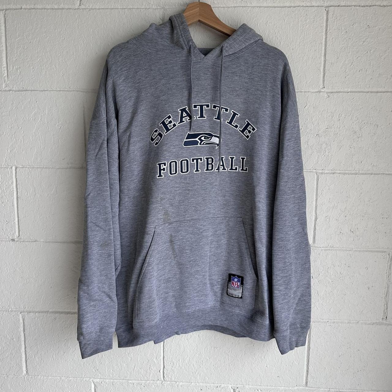 VINTAGE Seattle Seahawks Sweatshirt Adult XL Gray - Depop