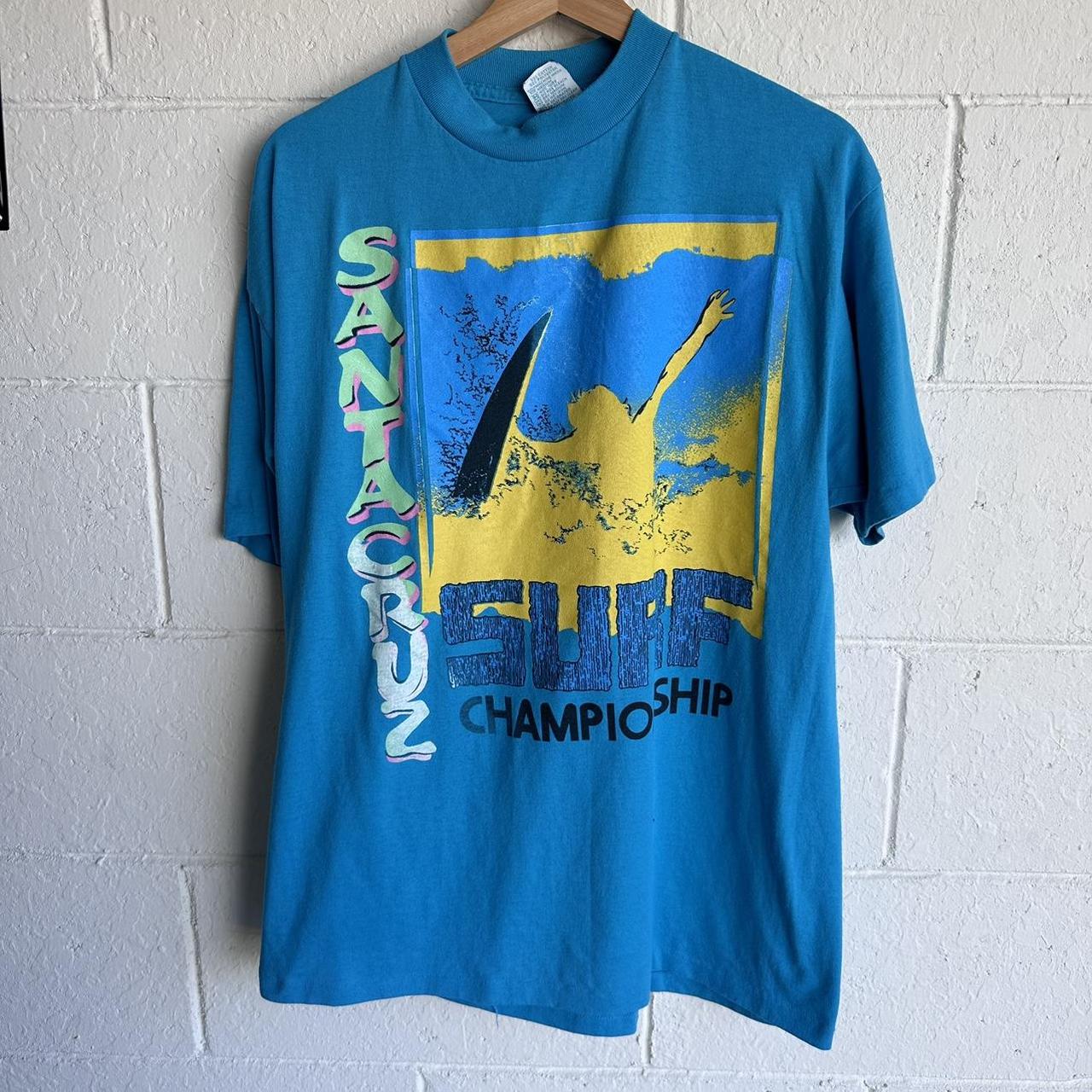 Santa Cruz Californien Surfeur Rétro Années 70 80 California Los Angeles T-shirt Pour Homme, Bleu Marine, XXL