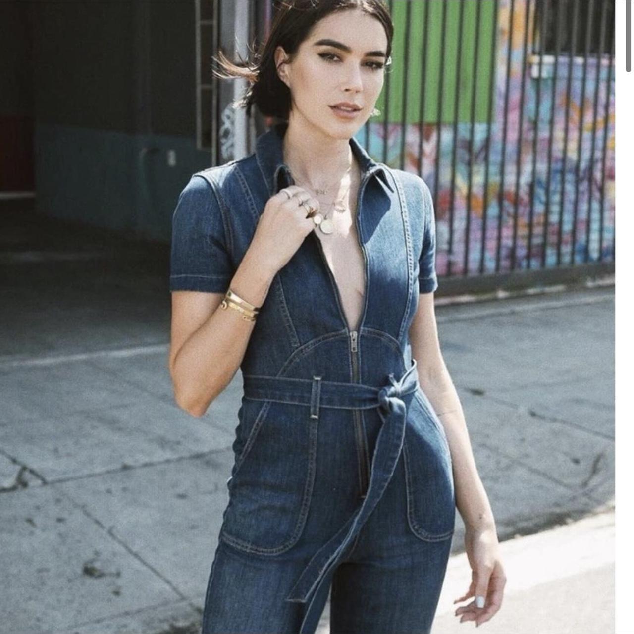 Alice and 2024 olivia denim romper