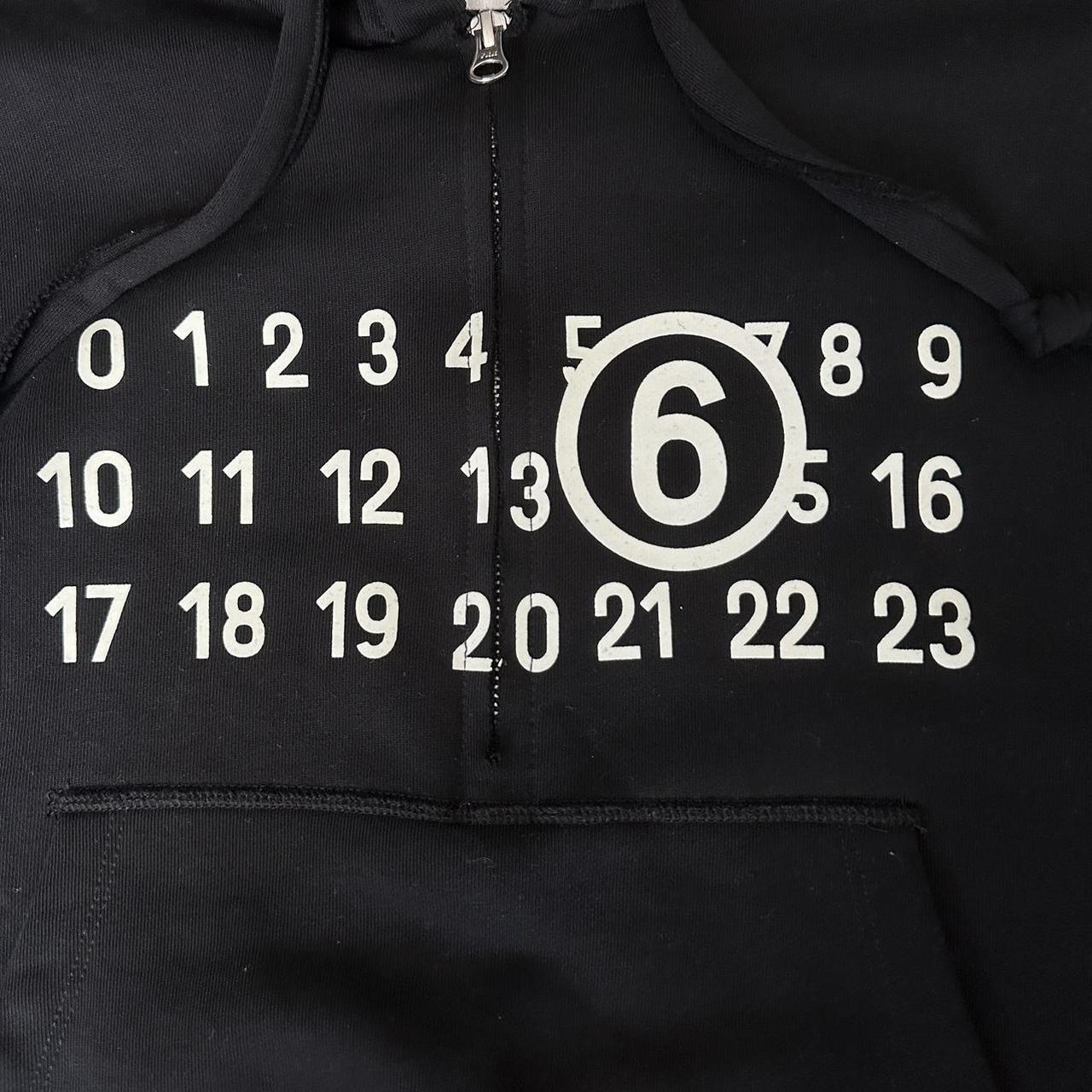 MM6 Maison Margiela Black Cotton Quarter-zip Cropped | Depop