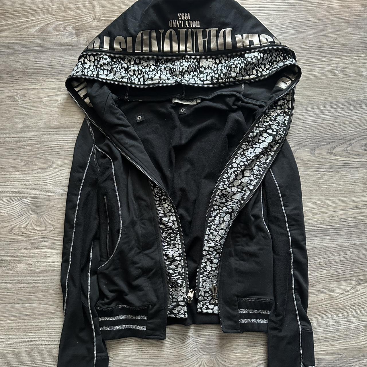 MM6 Maison Margiela Black Cotton Quarter-zip Cropped | Depop