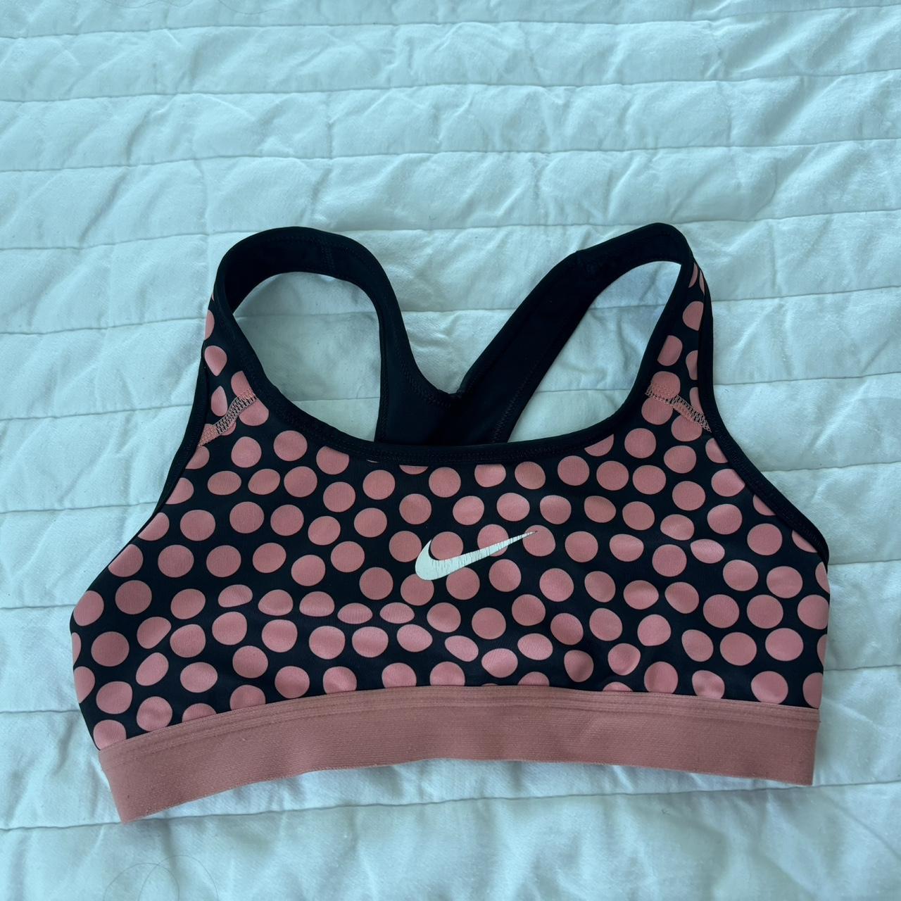 Nike polka dot sports bra online