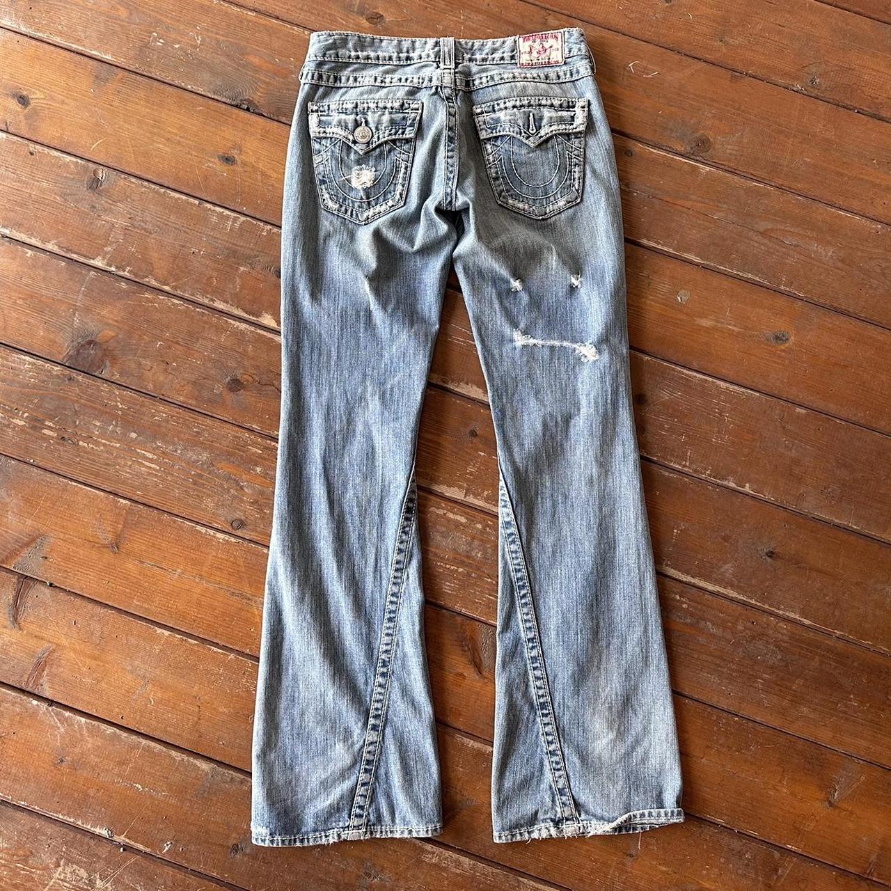 true religion joey usa made twist flare jean denim | Depop