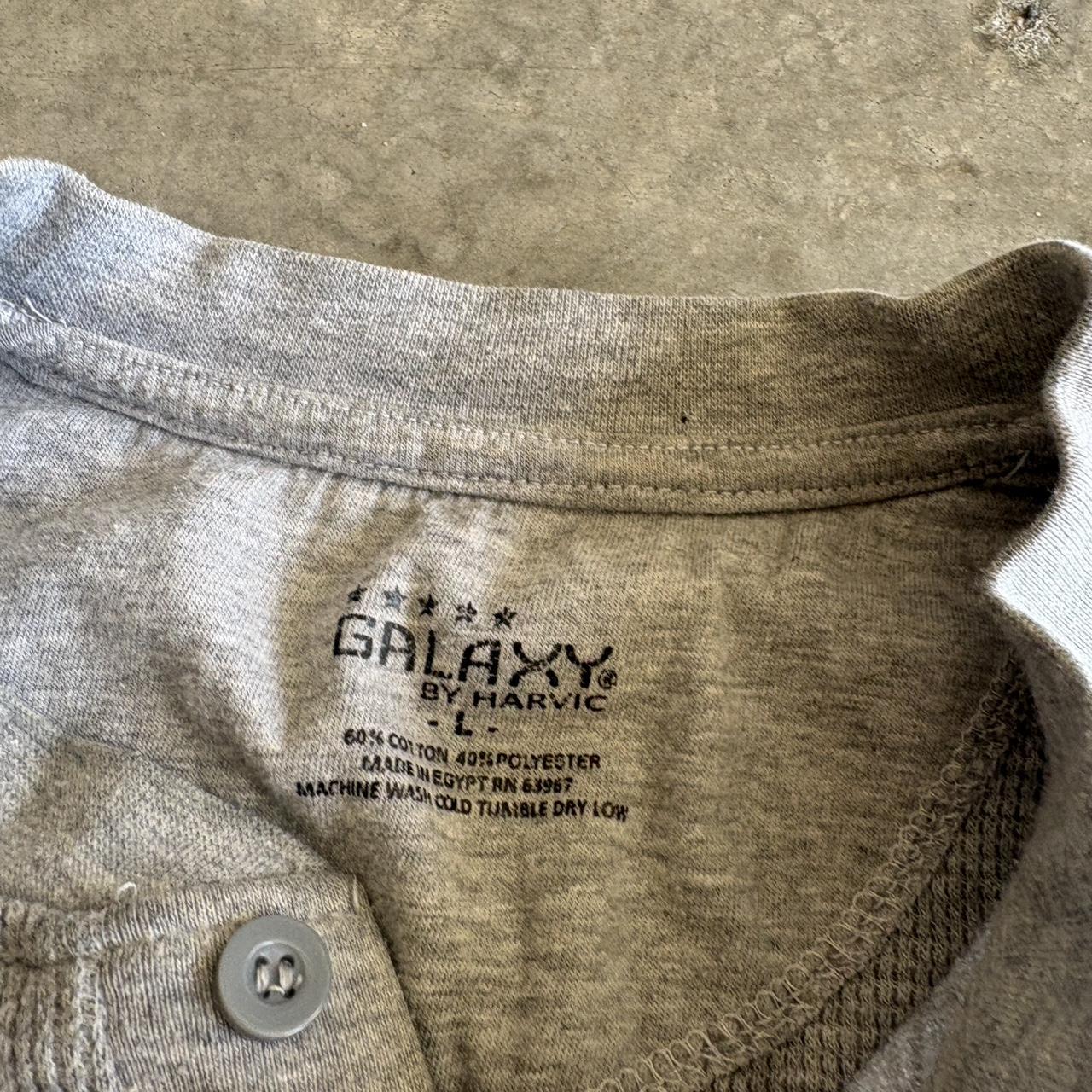 Men's Shirt - Grey - L – grey basic thermal. basi… - image 2