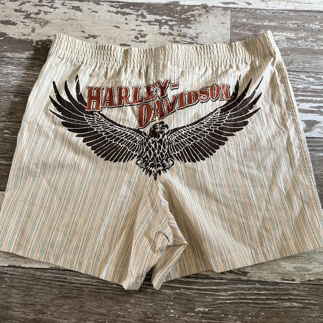 Harley Davidson Pajama Boxer Vintage Thrifted Depop