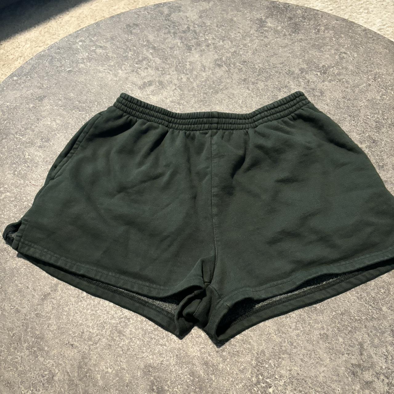 Brandy Melville Shorts Light green One size (as - Depop