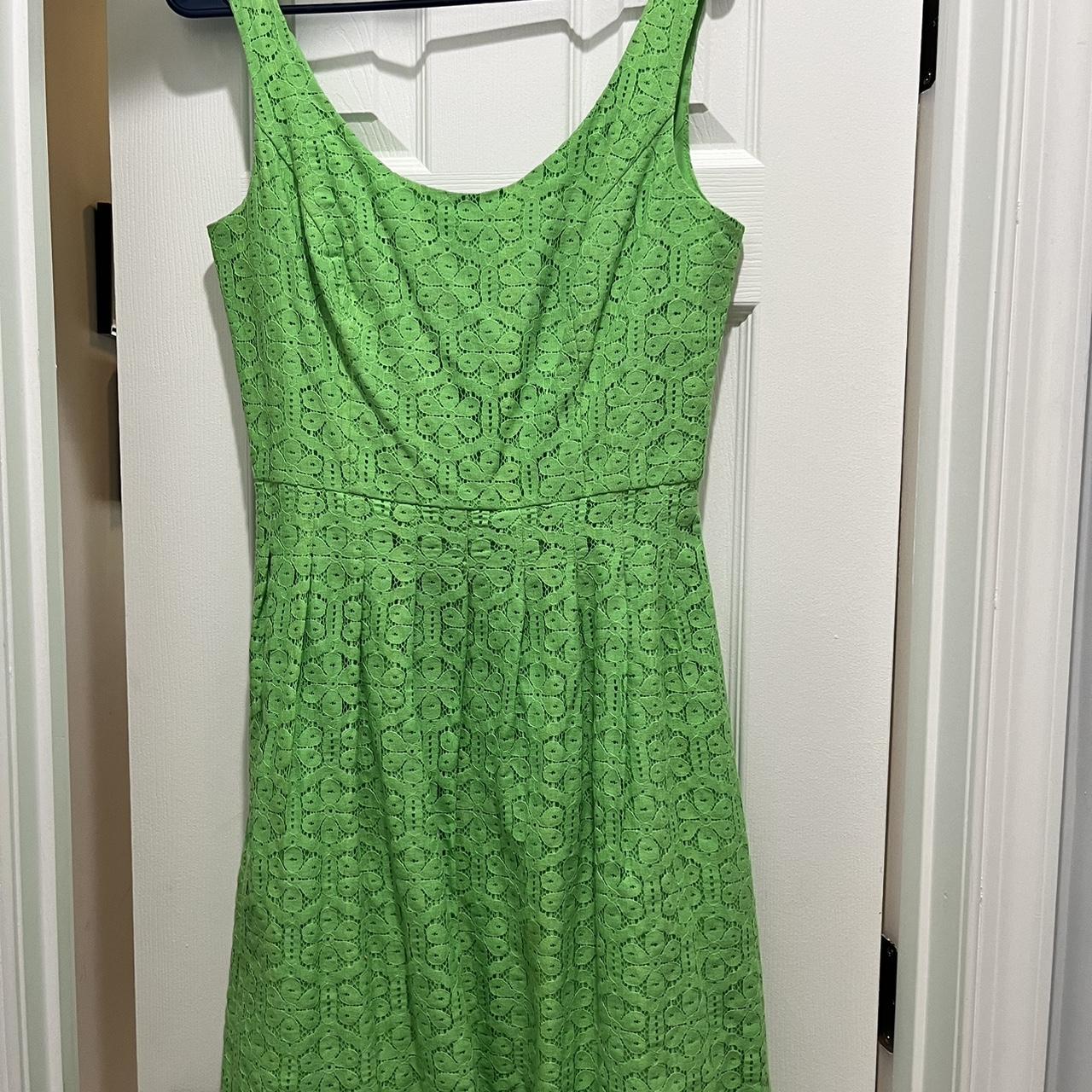 Lilly pulitzer green lace dress best sale