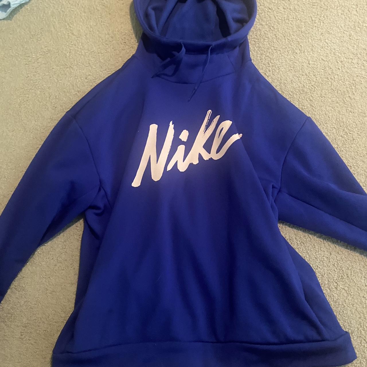 Nike hoodie writing sale