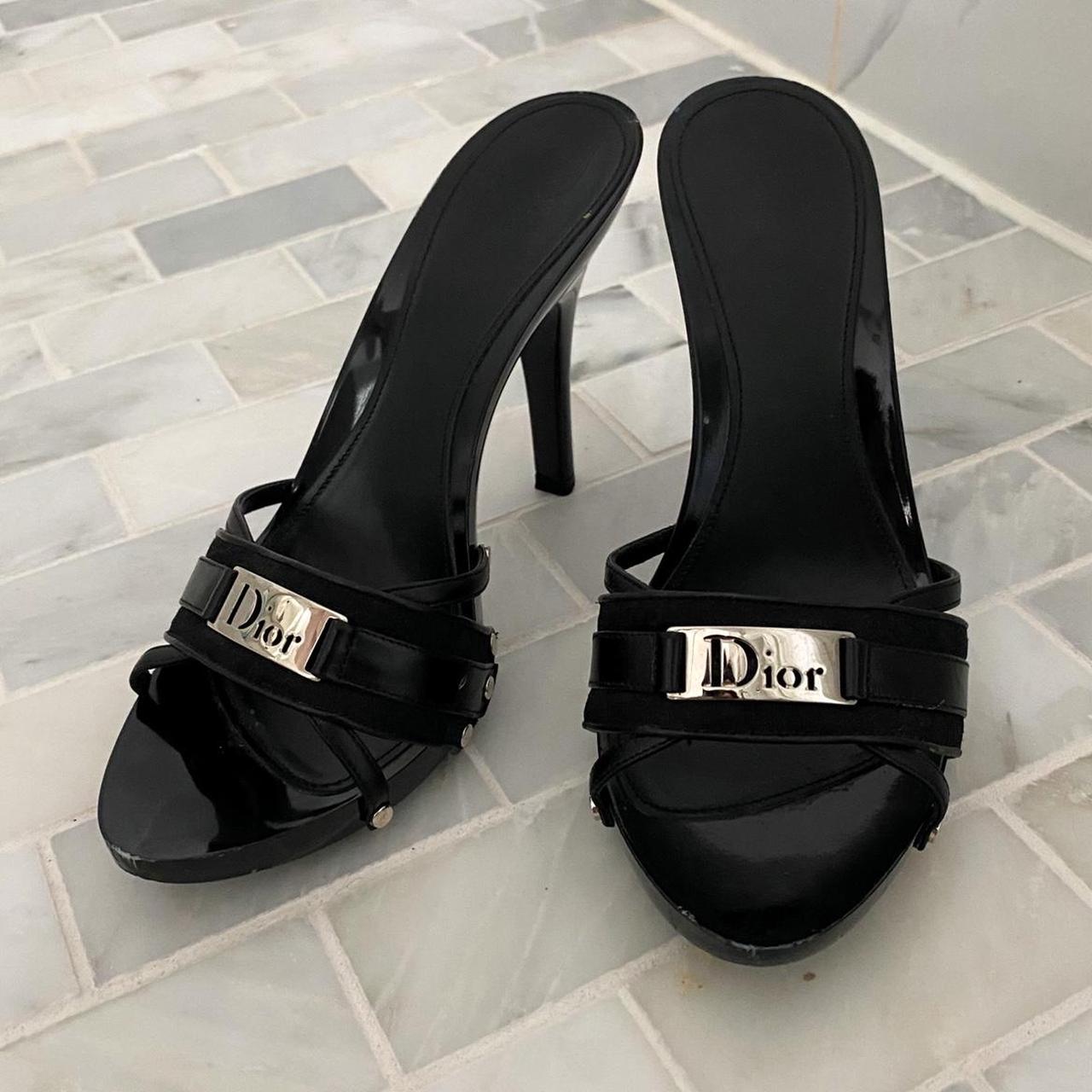 Dior Women's Black Clogs | Depop
