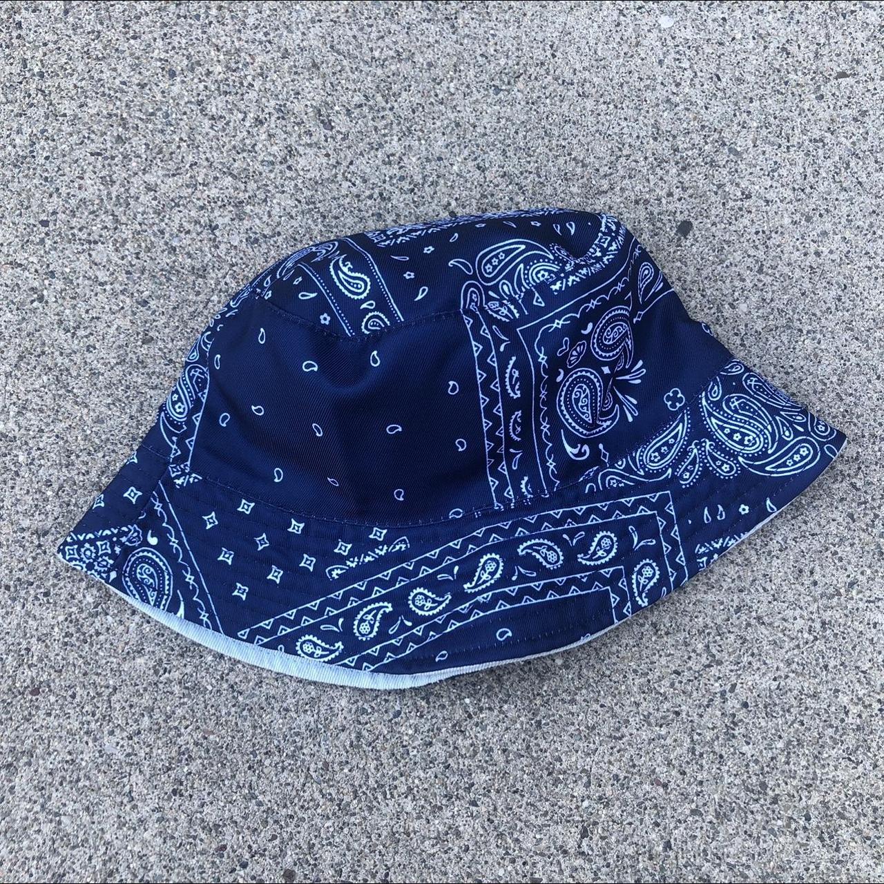 Blue bandana bucket hat! Gives me Y2k tLC vibes. Depop