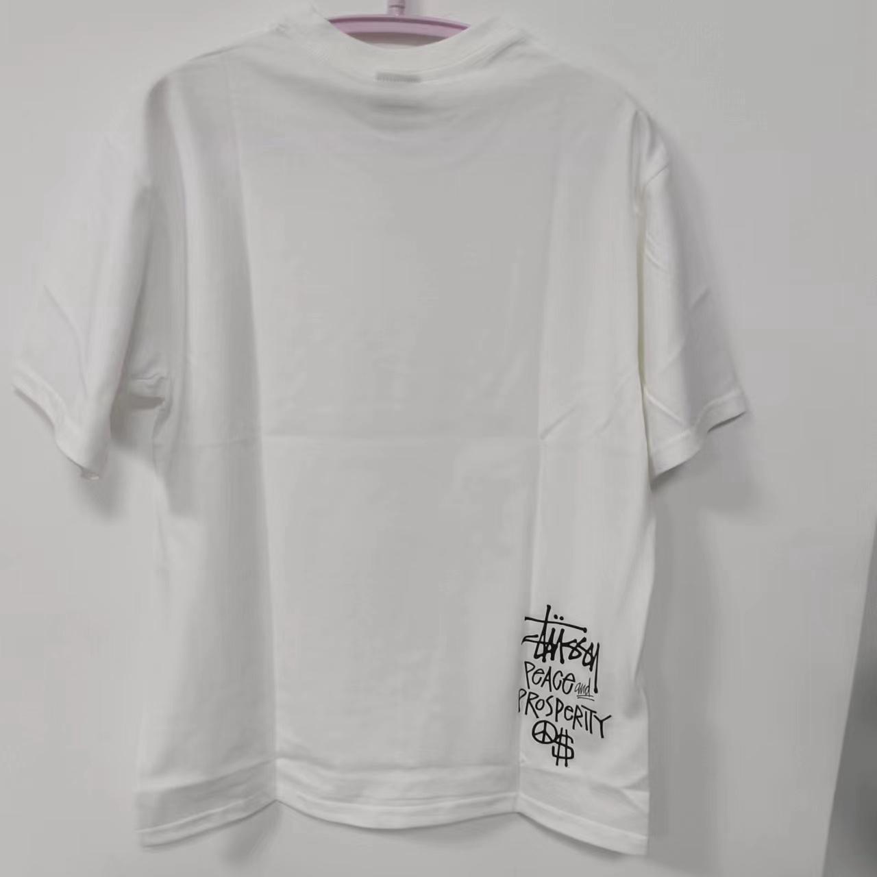 Stussy Peace & Prosperity White T-Shirt Men's | Depop