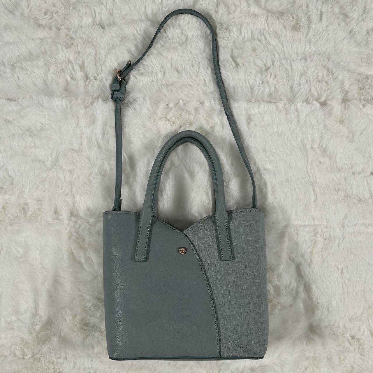 Lauren Conrad popular Blue Leather Tote Bag