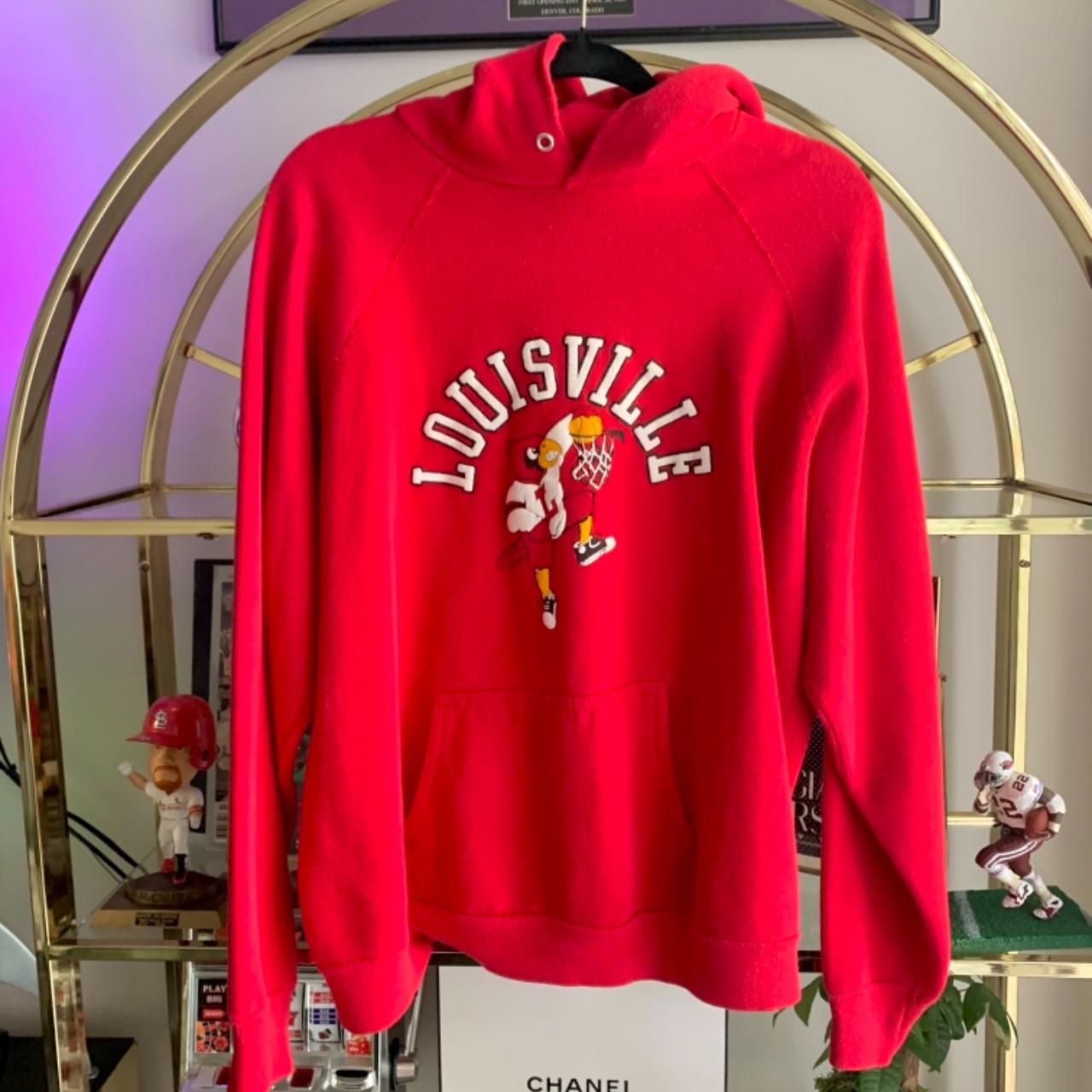 Louisville cardinals hoodie vintage - Depop