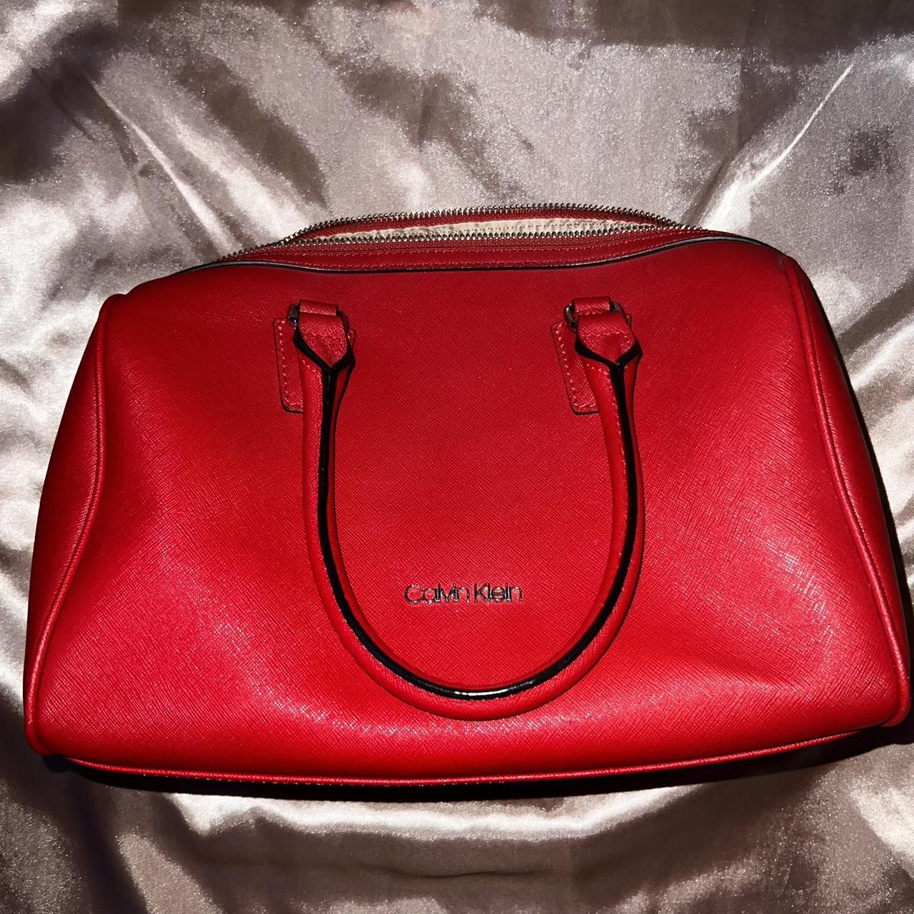 Calvin klein hot sale purse red