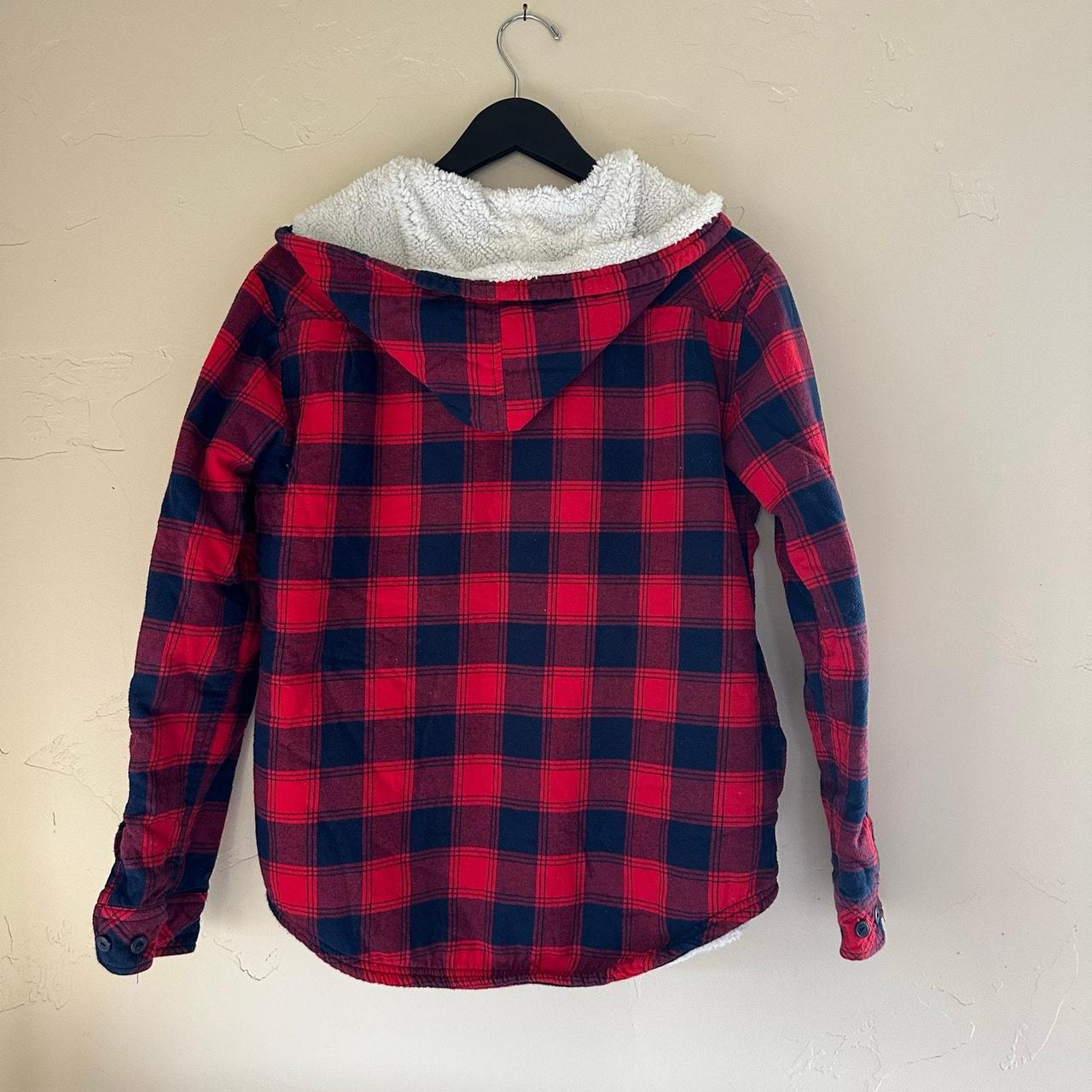 Source Unknown Women's Shacket Jacket - Red/Blue … - image 3