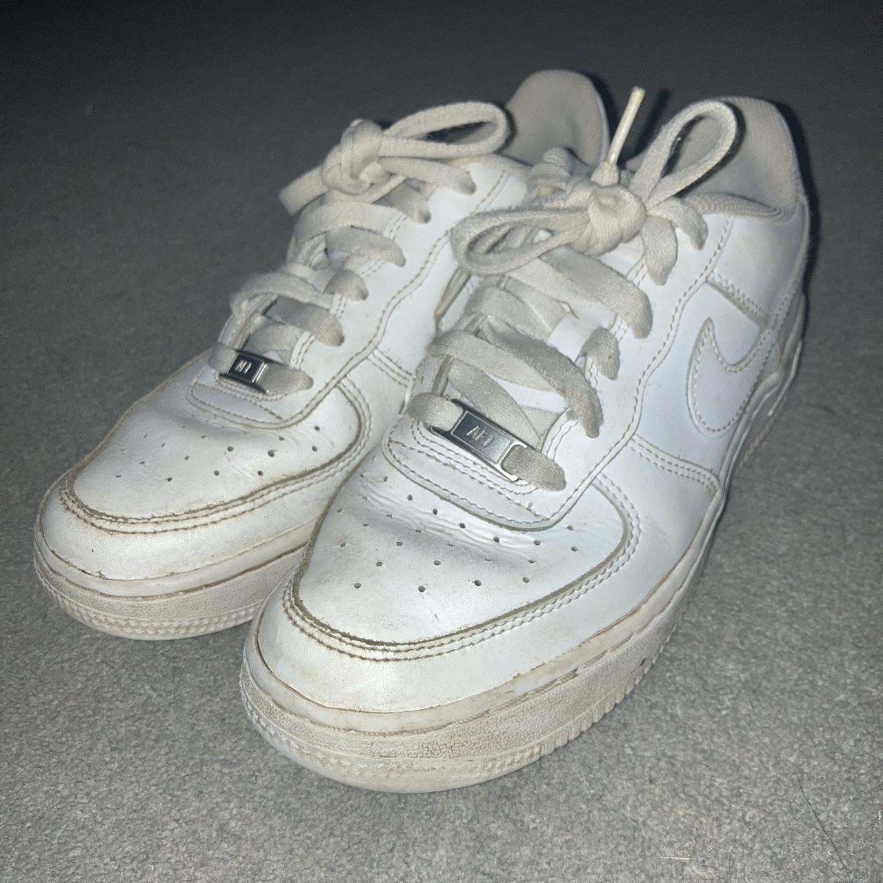 White air forces worn approximately 20 times will... - Depop