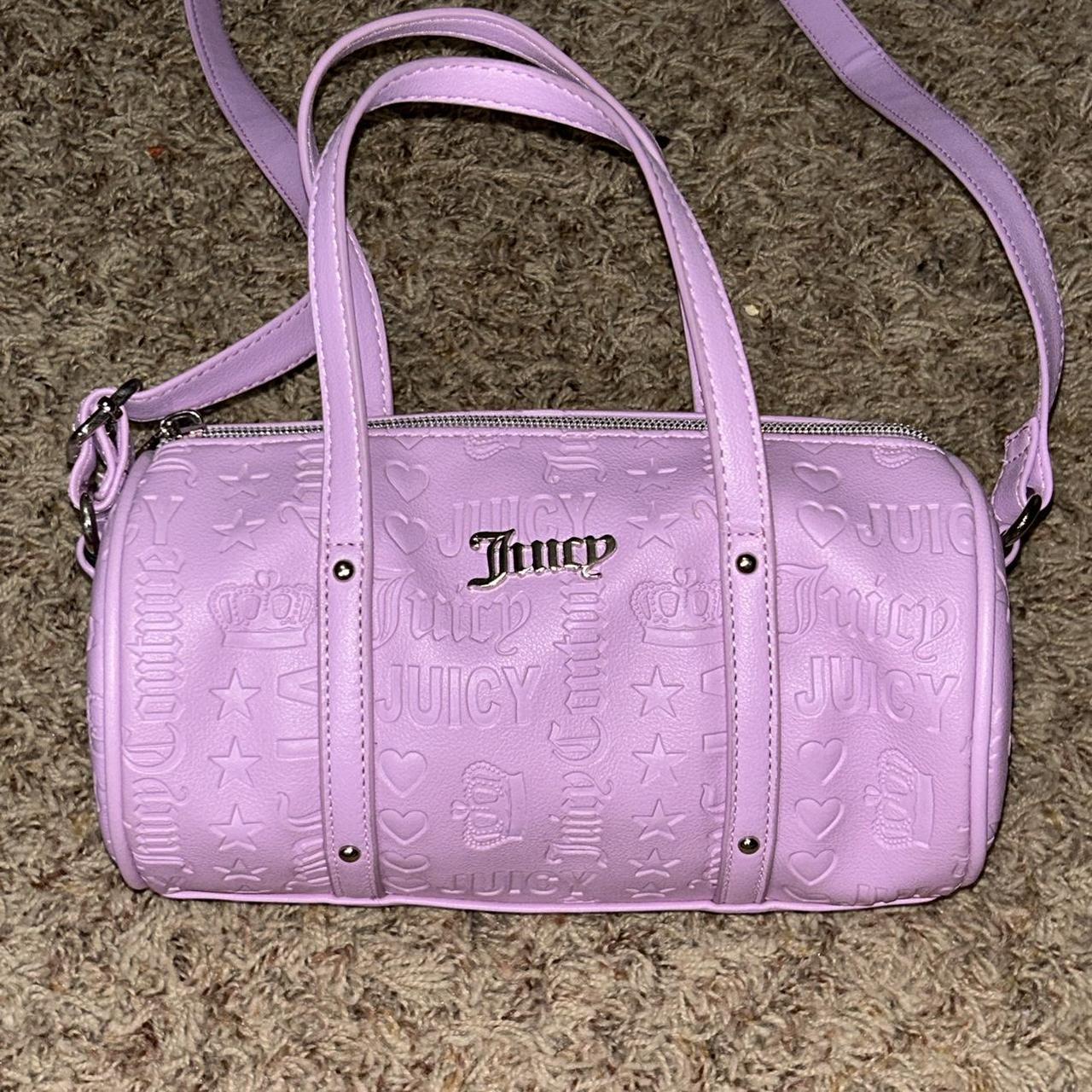 Juicy Couture purple mini barrel bag purse💜👑,