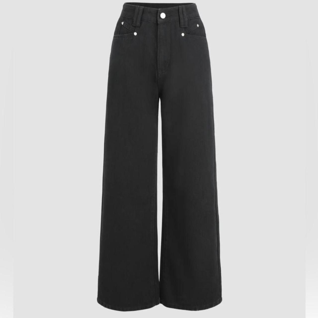 Cider denim high waist black jeans in women’s US 8 - Depop