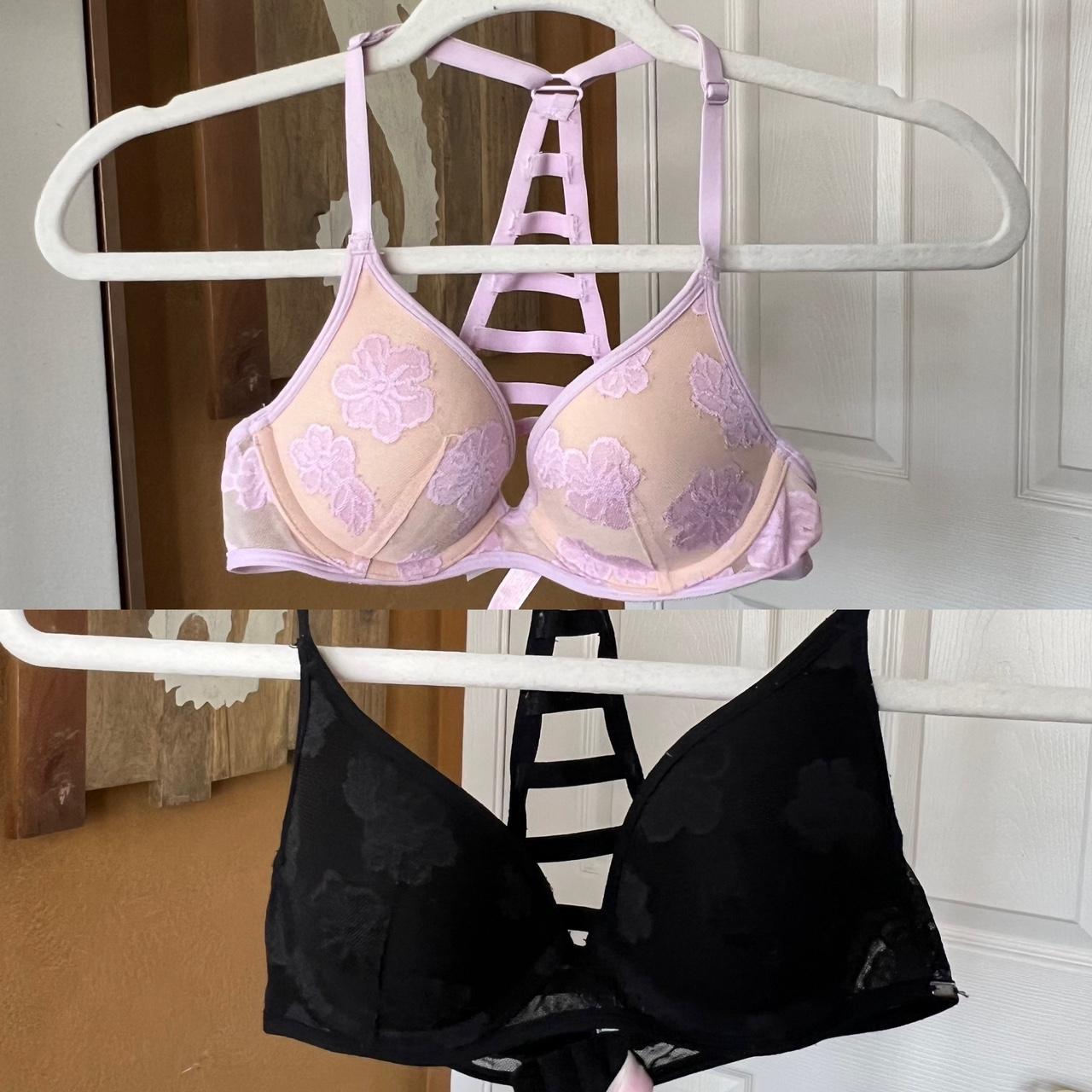 Set of Two Pink Victoria Secret 32A Halter shape... - Depop