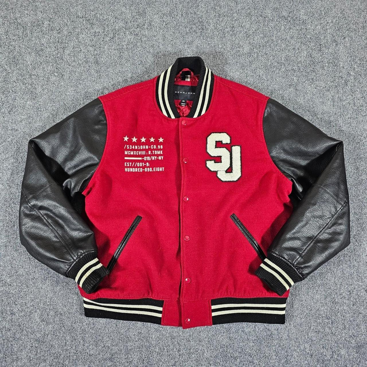 Sean John Men's Bomber Jacket Red XXL – Y2K Sean John PDiddy