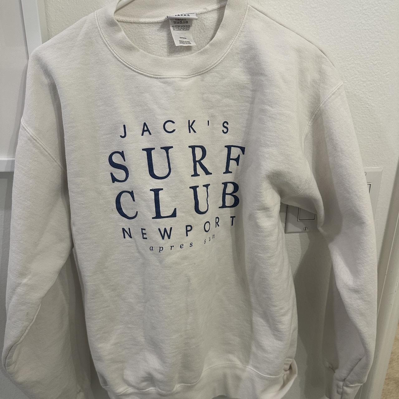 “Surf Club” jacks surfboards crewneck size S worn... Depop
