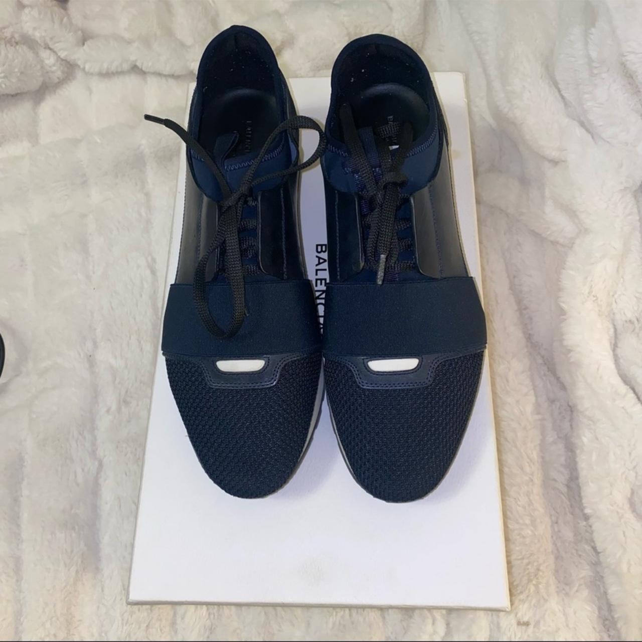 Balenciaga Race Runner Navy Size Gently Depop