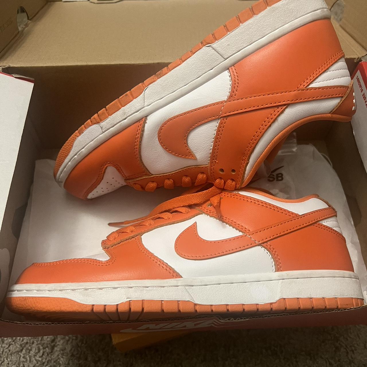nike dunk barely orange