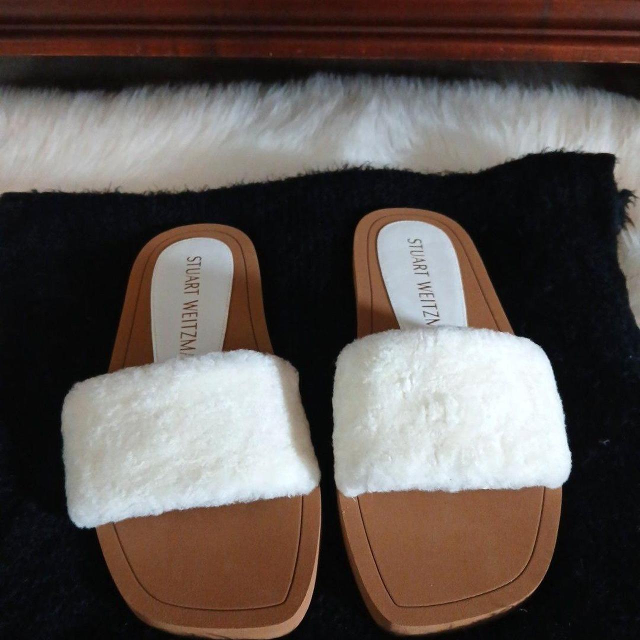 Stuart Weitzman Women's Slides - Cream - US 8.5 –… - image 2