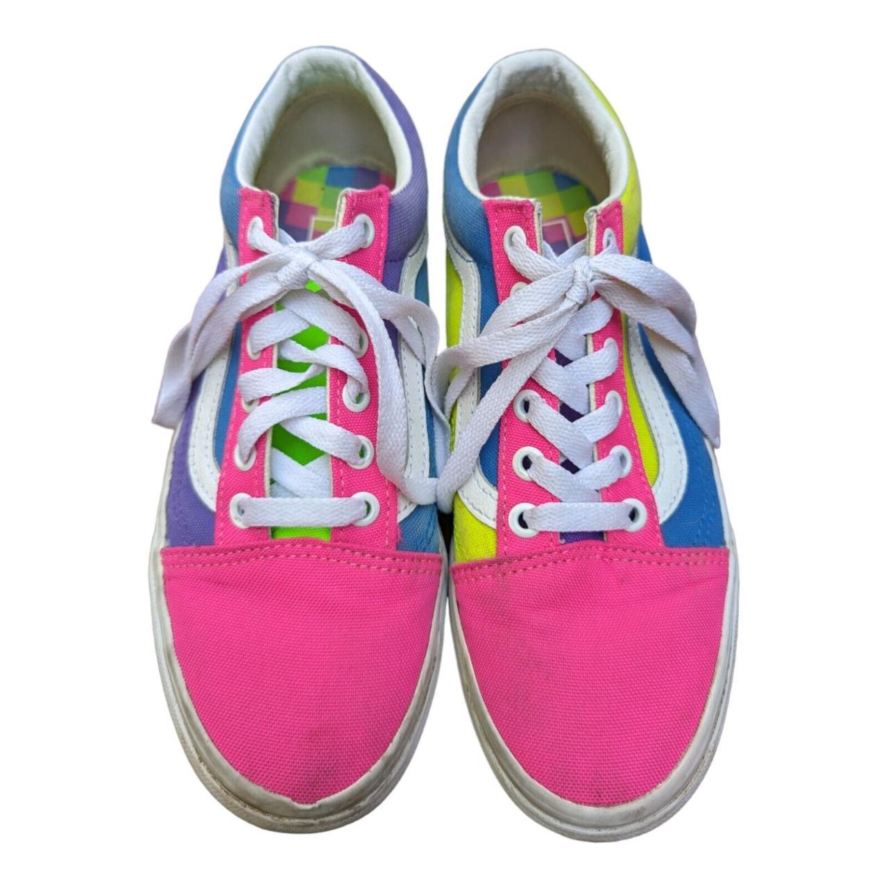 Neon Color Vans Shoes Pink And Purple Vans Old Skool Neon Color