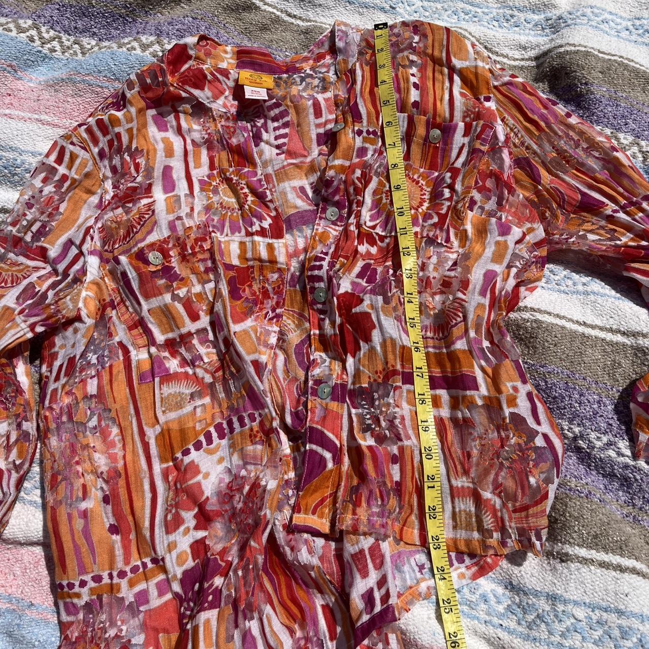 Ruby Rd. Women's Blouse - Multi/Orange - 20 – Rub… - image 4