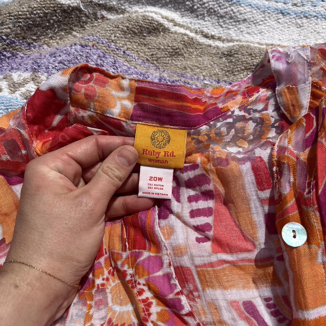 Ruby Rd. Women's Blouse - Multi/Orange - 20 – Rub… - image 2