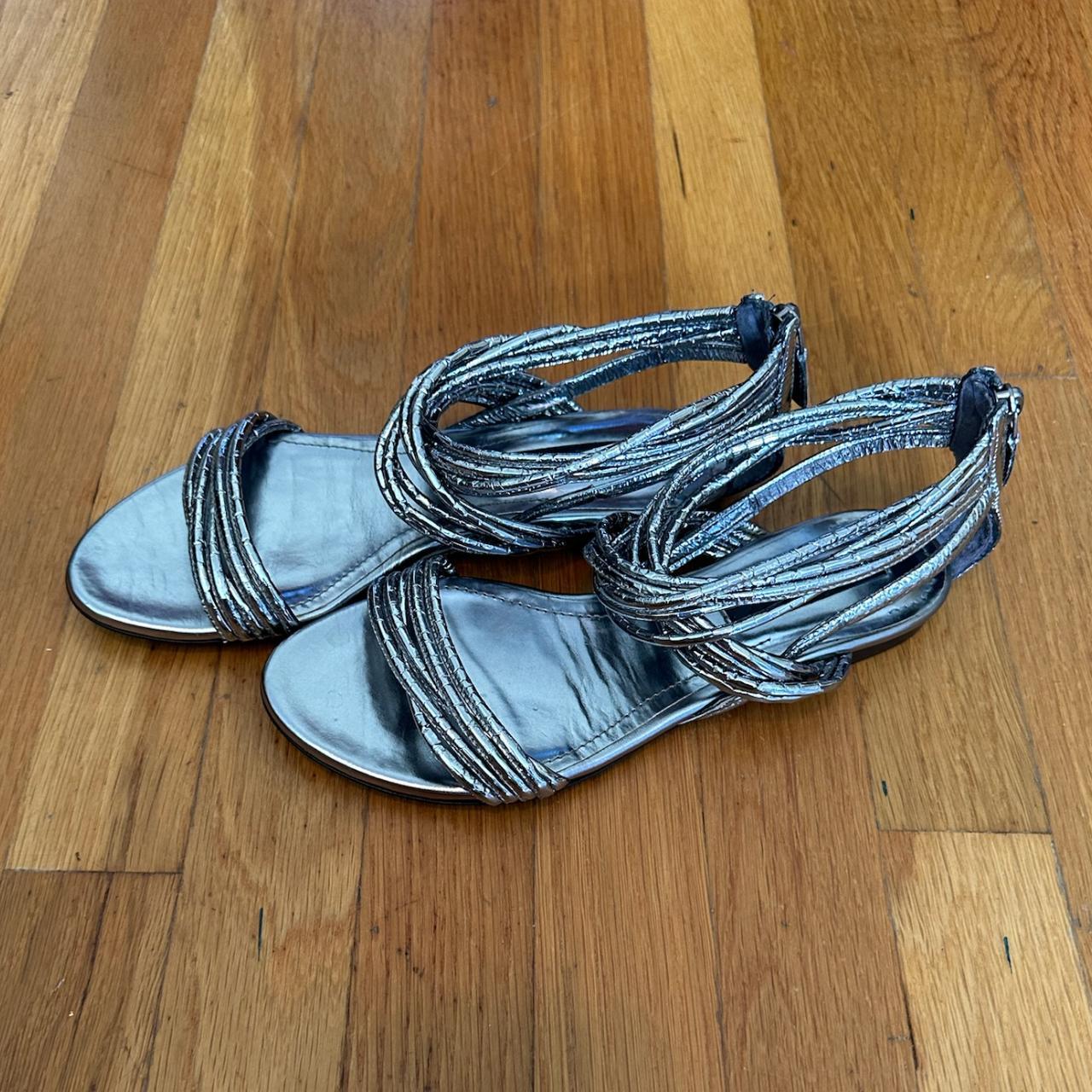 Burberry sandals silver online