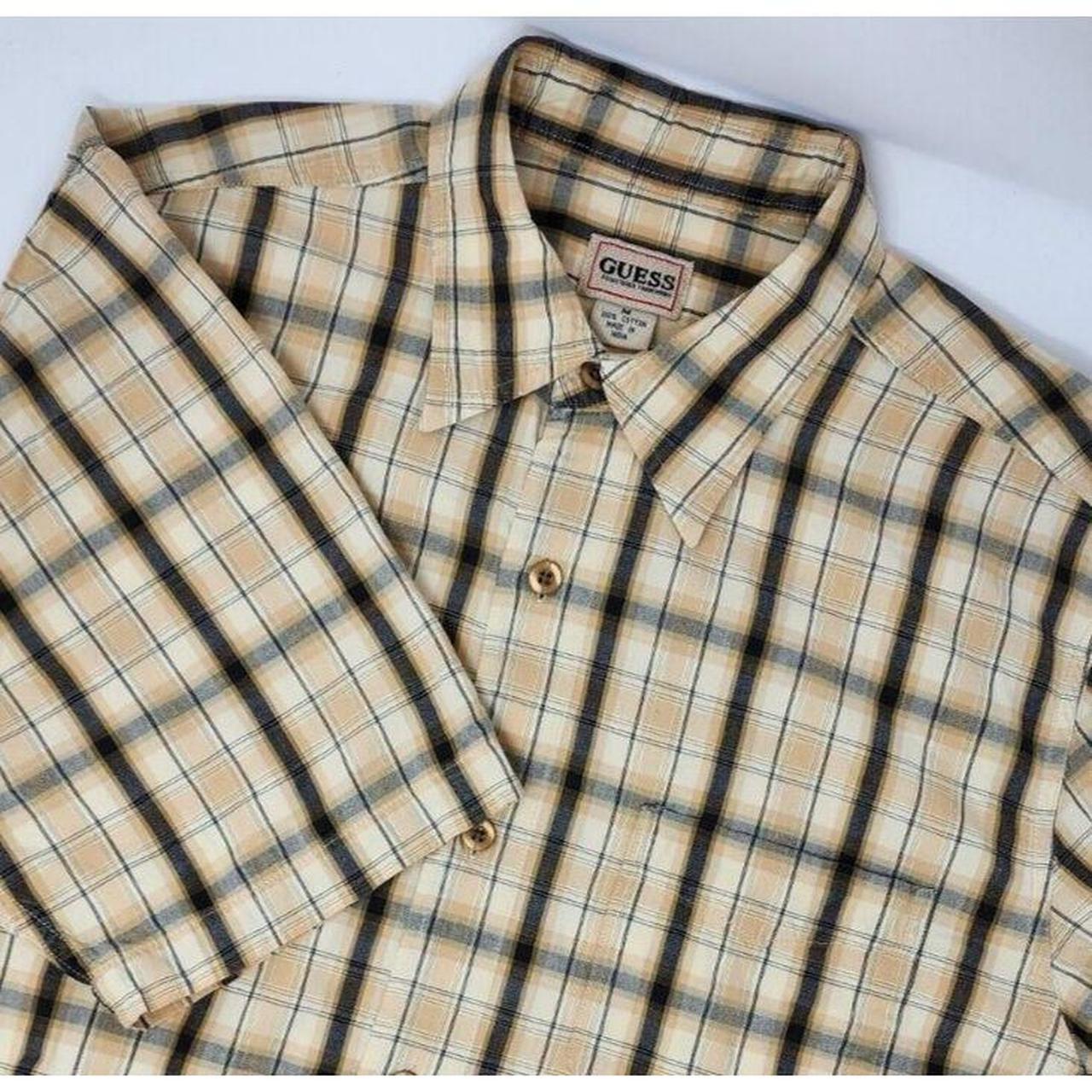 Guess Men's Medium Shirt Button Up Short Sleeve... - Depop