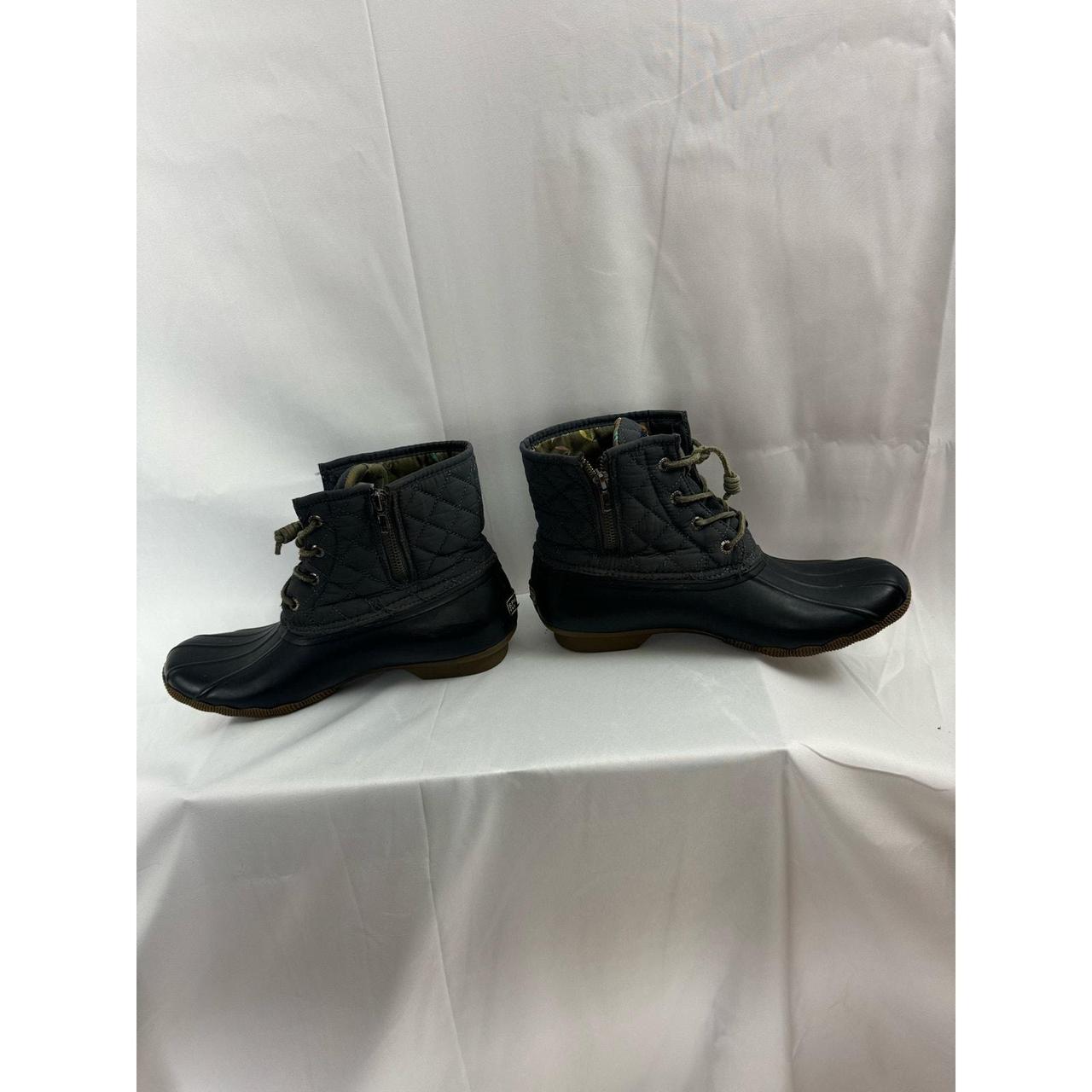 sperry grey quilted duck boots
