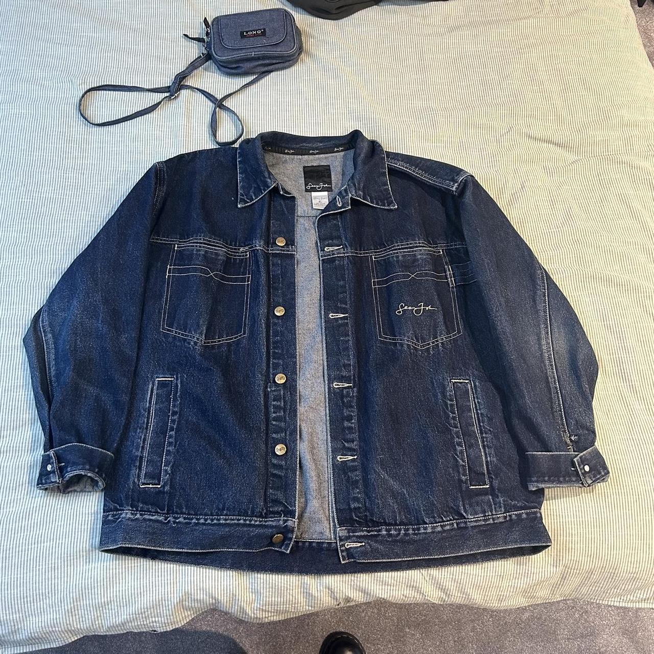 90S SeanJohn デニム長袖ジャケット SEAN JOHN デニムジャケット gジャン 「ヴィンテージ古着」90's