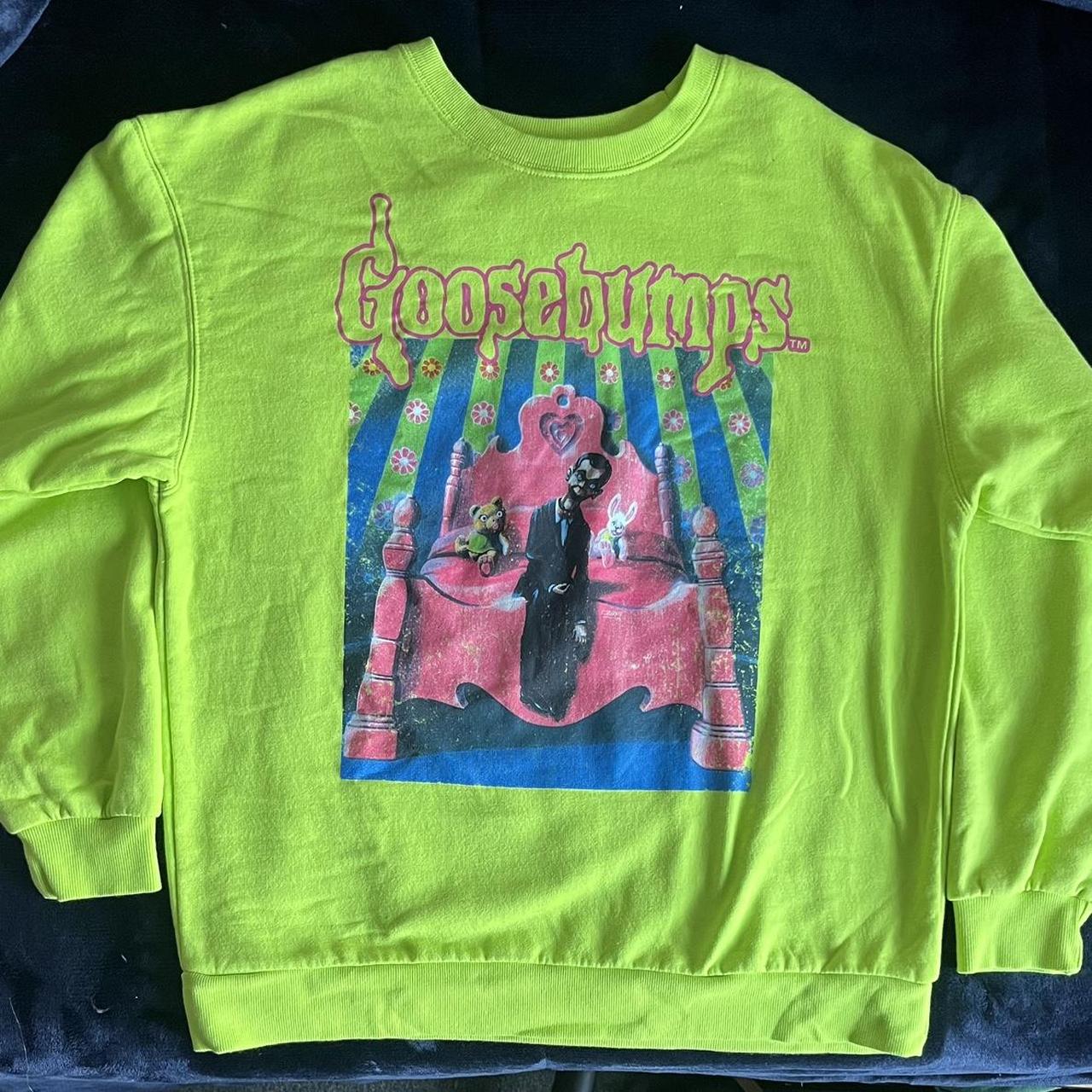 Goosebumps Graphic Neon Sweatshirt Bring back the. Depop