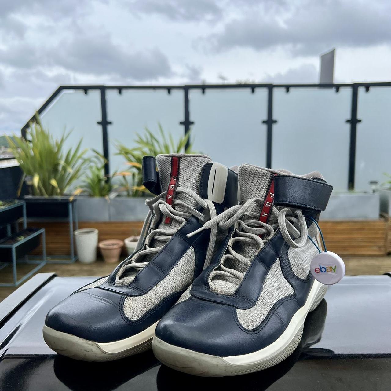 Prada americas cup grey best sale