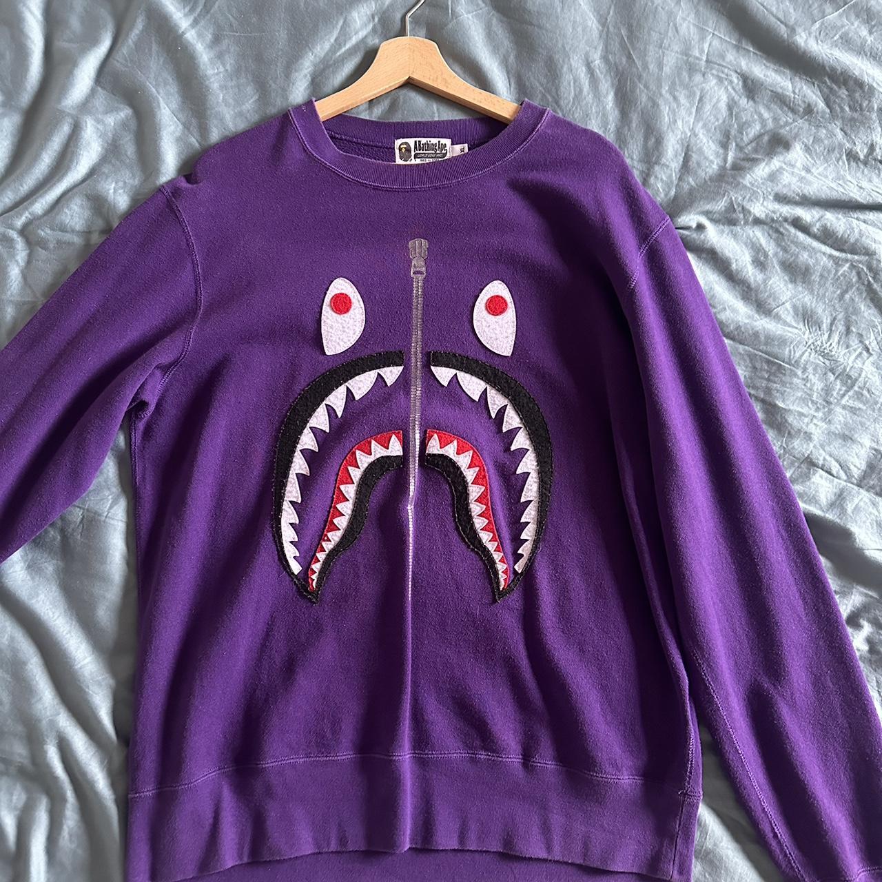 Purple Bape Crewneck Size XL fits like L Worn a few