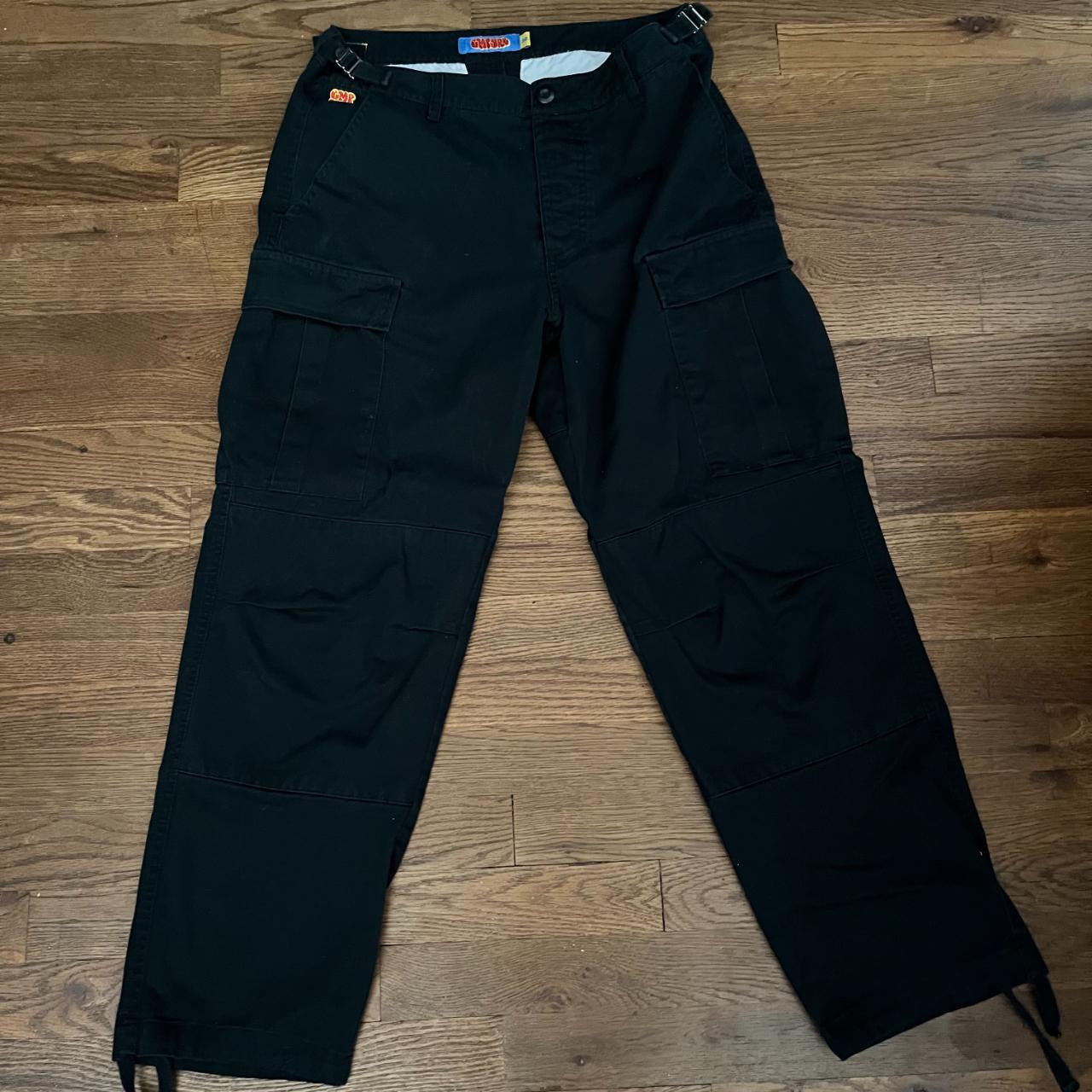 Empyre Loose Fit Black Cargo Skate Pants - Depop