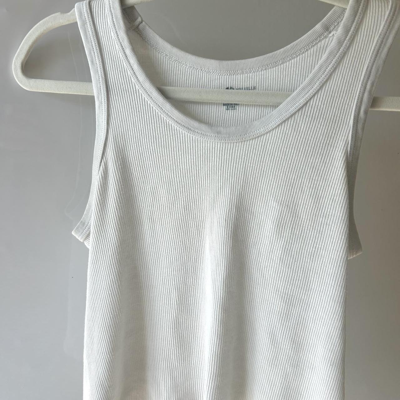 Brandy Melville conner tank top white Worn once - Depop