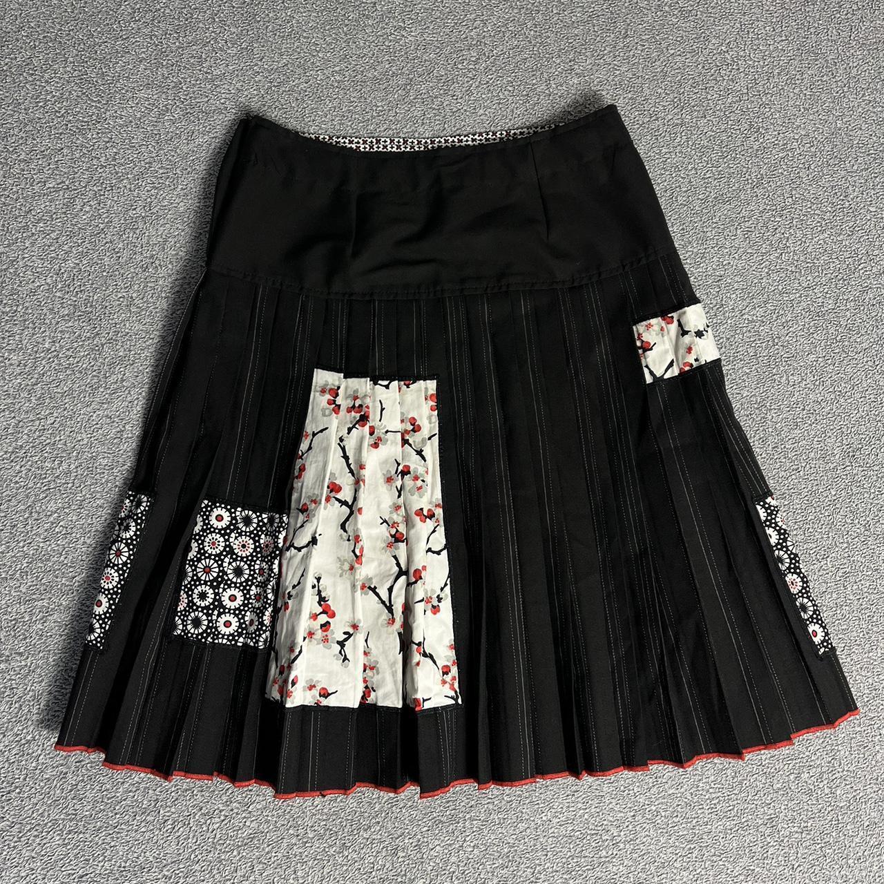 Pleated tennis skirt kenzo Japan flowers indie kid