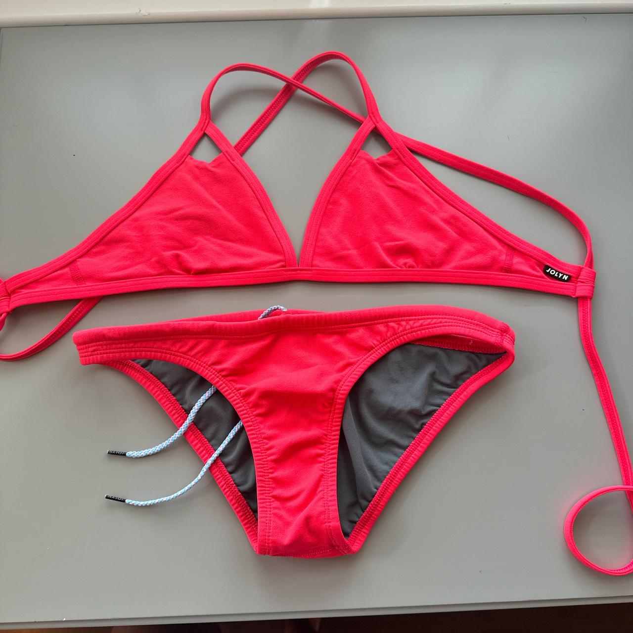Jolyn Bathing Suit (red/pink) Small Depop