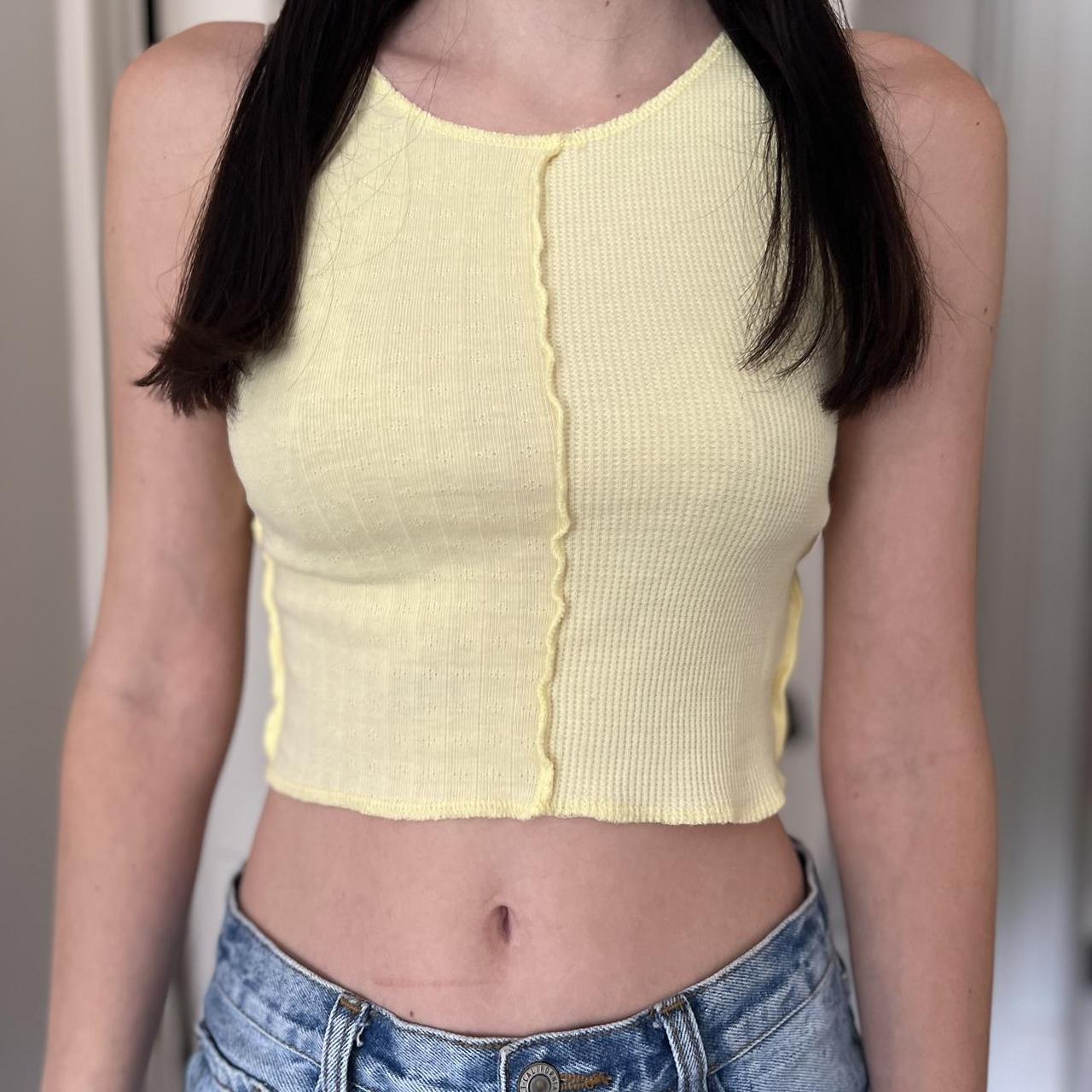 American eagle yellow crop top online