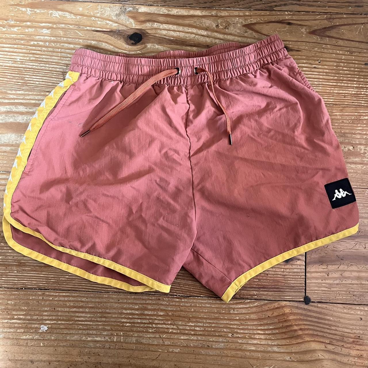 Orange kappa shorts online