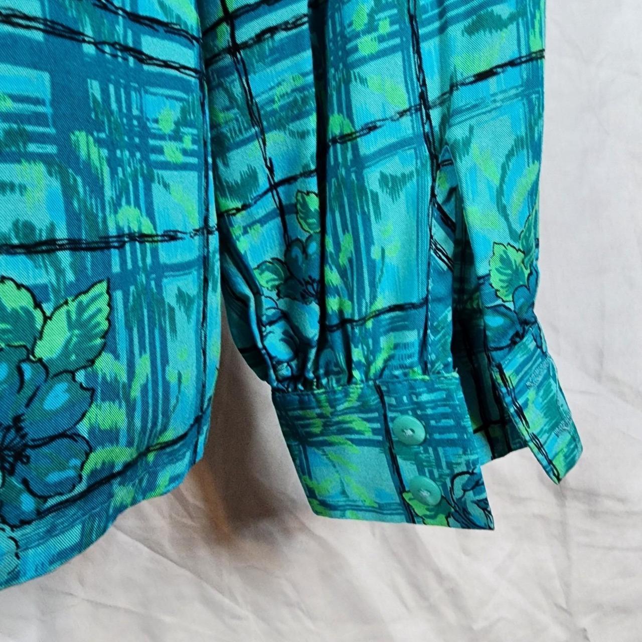 Pendleton Women's Blouse - Green/Multi - 12 – Vin… - image 6