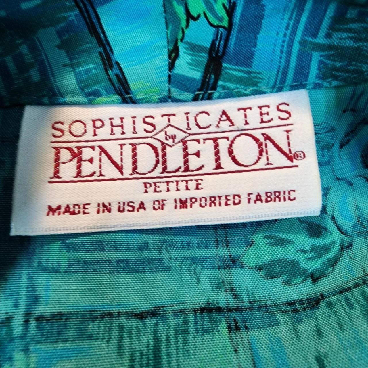 Pendleton Women's Blouse - Green/Multi - 12 – Vin… - image 8