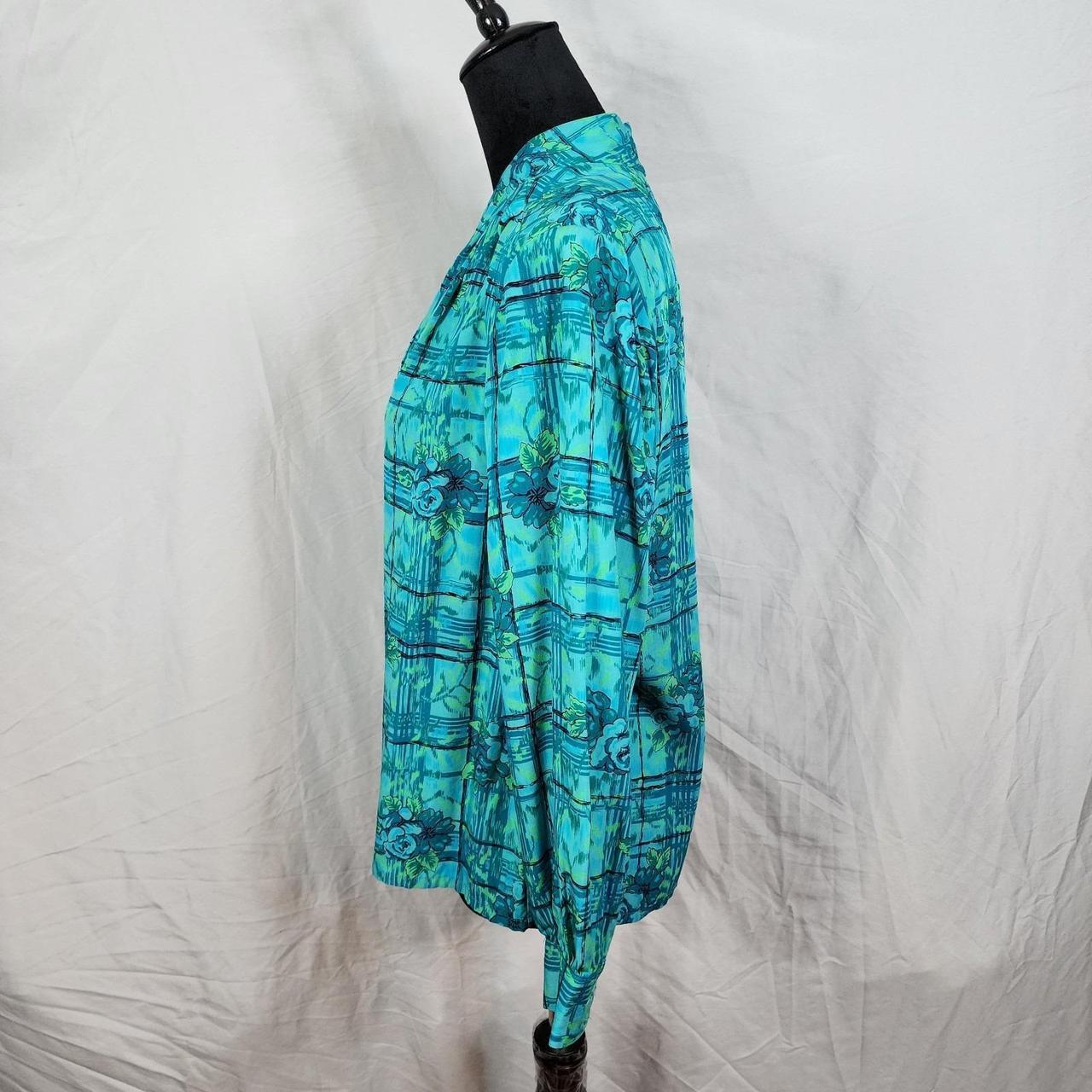 Pendleton Women's Blouse - Green/Multi - 12 – Vin… - image 2